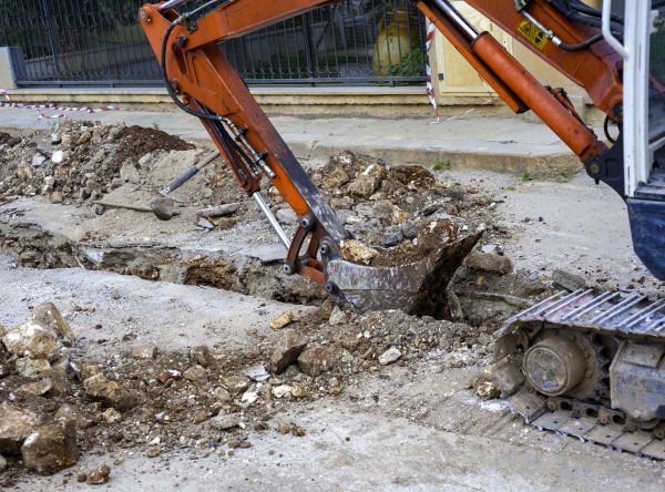 Gas Line Excavation in Puyallup