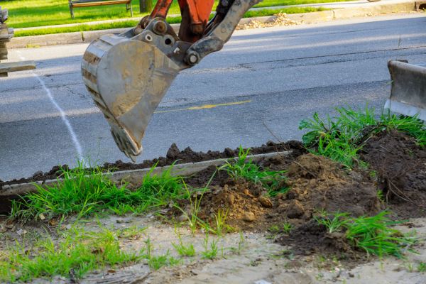 Sewer Line Trenching in Puyallup